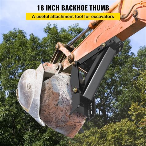 weld on hydraulic thumb for mini excavator|mechanical thumb for small backhoe.